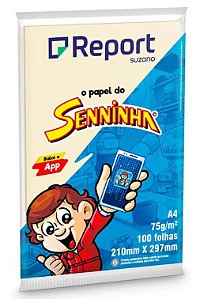 Papel Report Seninha Amarelo A4 C/100f