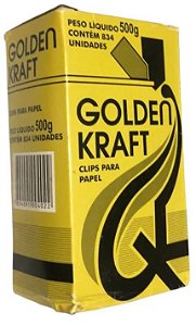 Clipes Golden Kraft 500gr N 0