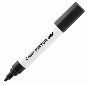 Marcador Pilot Pintor Medio Preto
