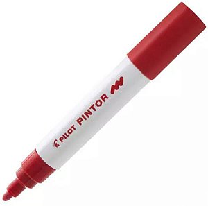 Marcador Pilot Pintor Medio Vermelho