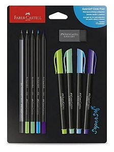 Kit Faber Castell Super Soft C/10 Pçs Cores Frias Kit/sscfrias
