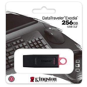 Pen Drive 256gb 3.2 Kingston Datatraveler