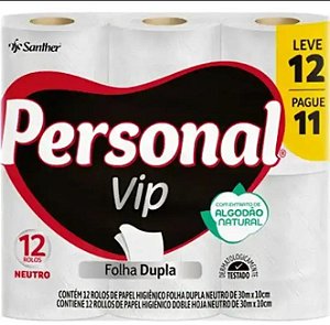 Papel Higienico Personal Folha Tripla - Fardo C/12Unds.