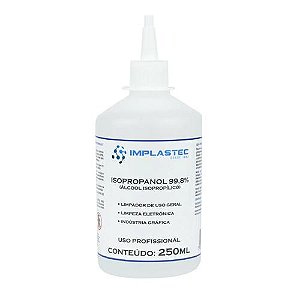 Alcool Isopropilico 99,8% 250ml - Implastec