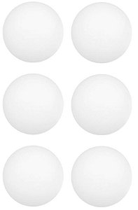 Bola de Ping Pong 6 pçs Branca