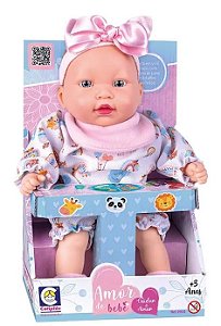 Boneca Amor de Bebe Cuidar e Amar