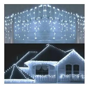 Cascata Led C/400 Branco C/fio Branco Ref:3071