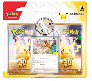 Cartas Pokemon Blister Duplo Celebraçao 30 Anos
