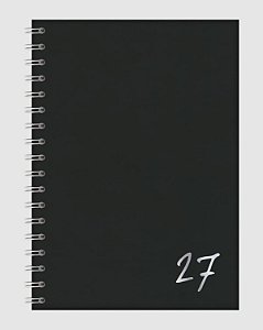 Agenda Redoma Semanal Diamante Preta 170x240mm