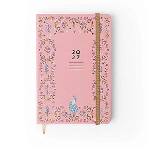 Agenda 14x21 Planner Semanal Anotaçoes Relicario Coral
