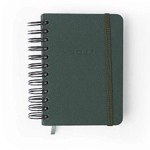 Agenda Planner Wireo 11,5x16 Diaria Verde Oliva