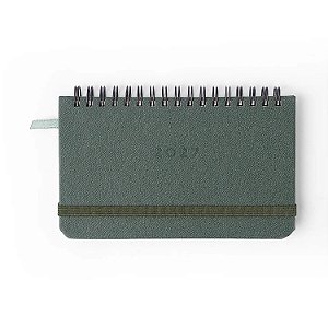 Agenda Planner Wireo 15,5x9 Semanal Office Verde Oliva