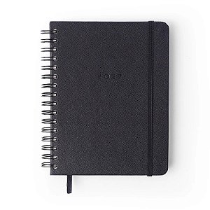 Agenda Planner Wireo A5 Semanal Notas C/divisorias Preta