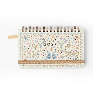 Agenda Planner Wireo 15,9x9 Semanal Office Relicario Realeza Off  Whitte