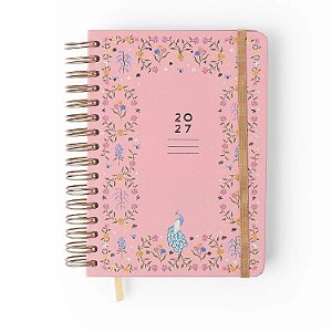 Agenda Planner Wireo A5 Diaria Relicario Secreto Coral