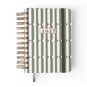 Agenda Planner Wireo 11,5x16 Diaria Veredas Verde