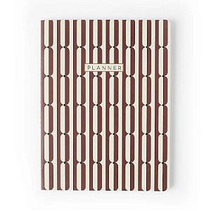 Agenda Planner Permanente Revista Mensal 19x25 Veredas Marrom