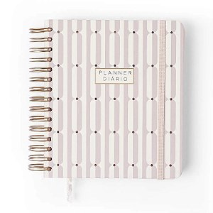 Agenda Planner Permanente Wireo 17x19,5 Diaria Veredas Gelo