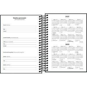 Agenda Tilibra Spice Preta M6
