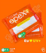FITA PVC BRANCO EPEX 10 X 10 COM PROTEÇÃO UV