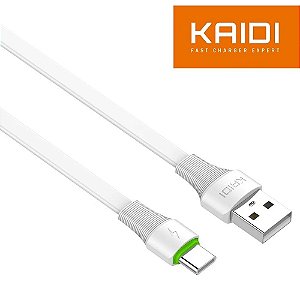 CABO DE DADOS & CARGA 2.4A / USB / 3M / TIPO C KAIDI