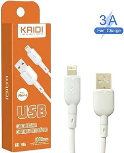 CABO DE DADOS & CARGA 2.4A / USB / 3M / IPHONE  ( KD-309 ) - KAIDI