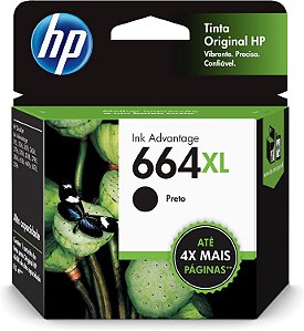 C.I. HP 664XL - F6V31AB PRETO P/ DESKJET INK ADVANTAGE 1115/2136/3836. Cest: 2101800