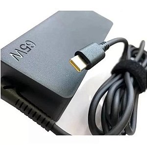 Fonte de Notebook Carregador Tipo C  20V Lenovo Thinkpad E14 Gen 2 65w