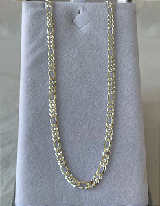 Corrente 3x1 Grumet 3mm 60cm Prata 925