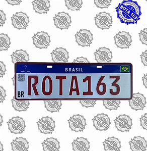 PLACA MERCOSUL PERSONALIZADA