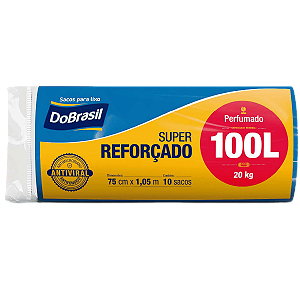 Saco de Lixo 100 Litros Reforçado Perfume Saco Azul DoBrasil
