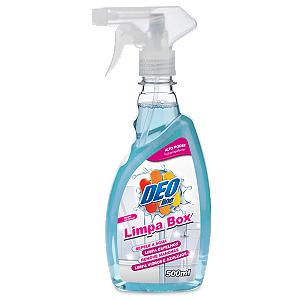Limpa Box Spray Vidro Azulejo Espelho 500ml Remove Sujeiras Manchas