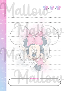 Miolo Impresso Minnie