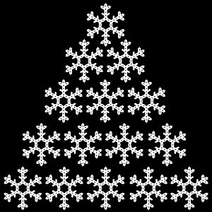 Árvore de Natal de Flocos de Neve