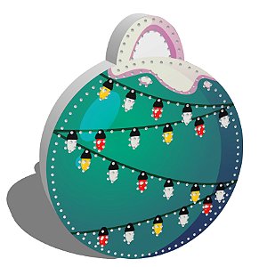 Bola de Natal Estilo Árvore Decorada - Linha Dia e Noite Natal