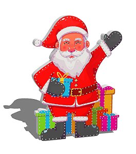 Papai Noel com Presentes - Linha Dia e Noite Natal