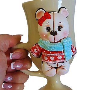 Molde Urso fofo para caneca