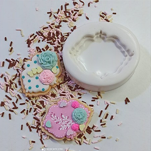 Molde Biscoito glacê moldura 1