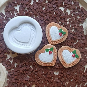 Molde Biscoito coração