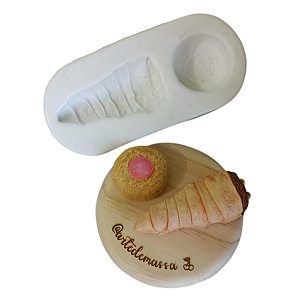 Molde Salgadinhos canudinho e vina