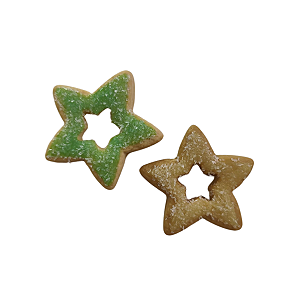 Molde Biscoito Estrela Vazado