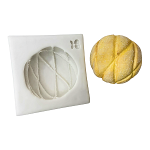 Molde de Silicone Pão Redondo Riscado G