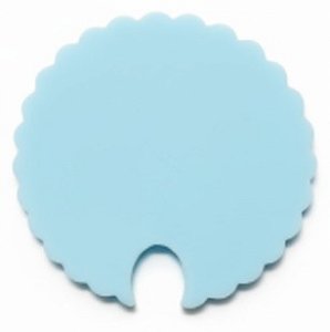 Tampa de caneca com encaixe para colher em PLA azul bebê