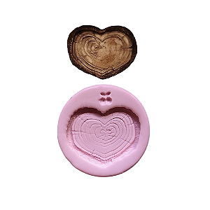 Molde base tronco coração