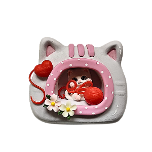 Molde casinha de gato
