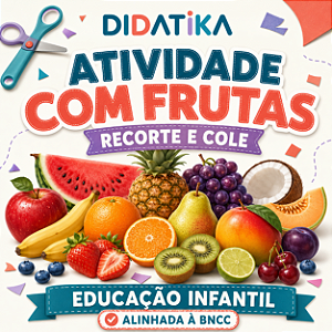 Atividade com Frutas – Recorte e Cole