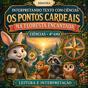 Interpretando Texto com Ciências – Os Pontos Cardeais na Floresta Encantada | 4º Ano