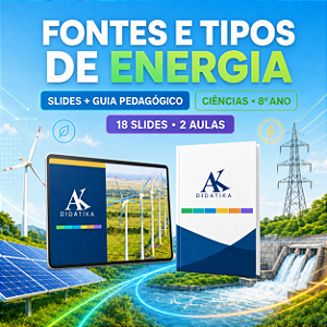 AULA EM SLIDES + GUIA PEDAGÓGICO – FONTES E TIPOS DE ENERGIA | CIÊNCIAS – 8º ANO