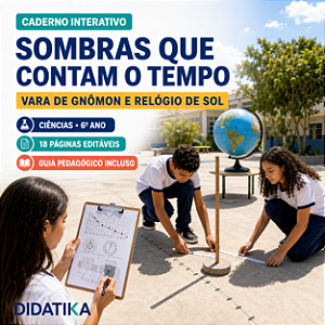 CADERNO INTERATIVO – SOMBRAS QUE CONTAM O TEMPO – CIÊNCIAS – 6º ANO VARA DE GNÔMON E RELÓGIO DE SOL