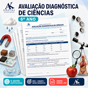 AVALIAÇÃO DIAGNÓSTICA DE CIÊNCIAS – 6º ANO